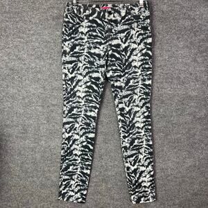 Alice And Olivia Animal Print Skinny‎ Jeans Zebra Size 8